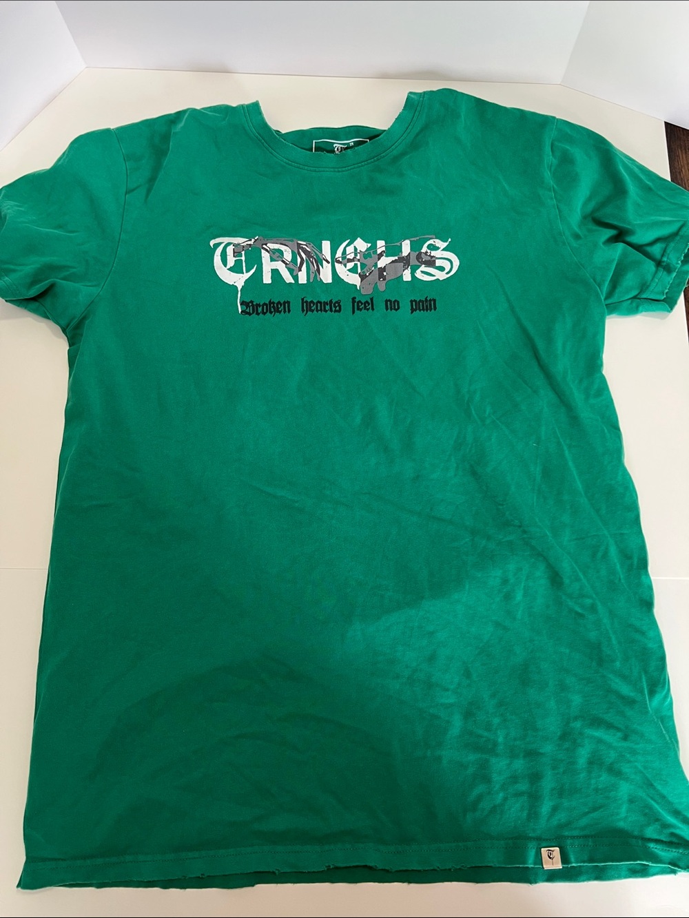 Green Graphic Crewneck Short Sleeve Tee